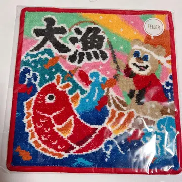 페이러 손수건 타이리료니코니코마루 화이트 x 레드 WEB 한정 컬러