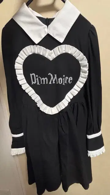 디무모아르 원피스 블랙 하트 프릴 원피스