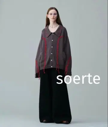 soerte HAND STITCH WESTERN KNIT JACKET