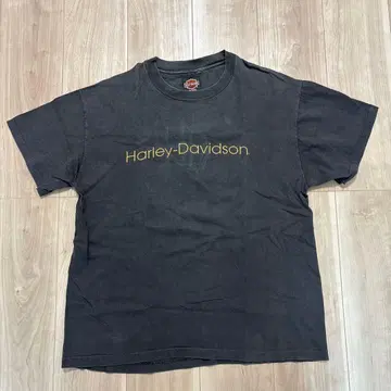 할리데이비슨 로고 T셔츠 블랙 빈티지