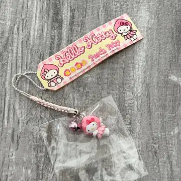 레어 헬로키티 후쿠시마 한정판 피치 페어리 스트랩 요정 지역 한정 키티