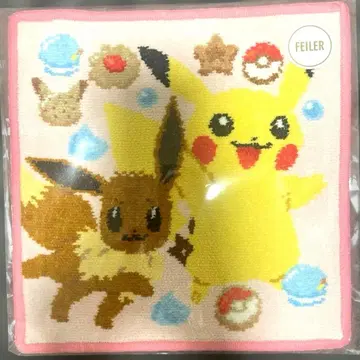 [ 미개봉 새상품 ] FEILER 손수건 포켓몬 피카츄&이브이