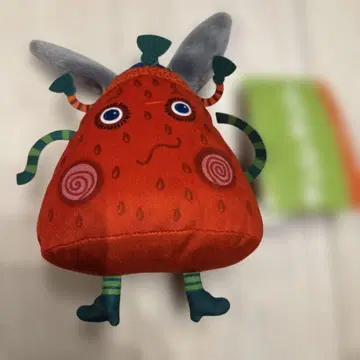 딸기형 봉제 인형 난쟈몬쟈 15cm