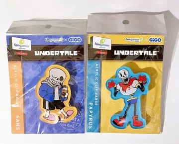 undertale 아크릴 클립 배지 파피루스 샌즈 게이머 야키 시부야