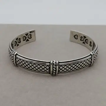 새상품 니트 실버 925 뱅글 팔찌 S925 빈티지