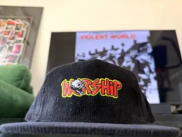 WORSHIP SUPPLIES 스케이트보드 BMX 코듀로이 캡 블랙