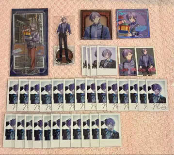 니지산지 사카키 네스 아크릴 스탠드 폴라로이드 사인 금박 HUB