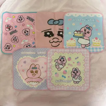 빤쮸토끼 손수건 5개 세트