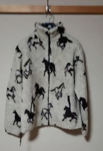 FARFIELD ORIGINAL 말 패턴 플리스 자켓 영국제