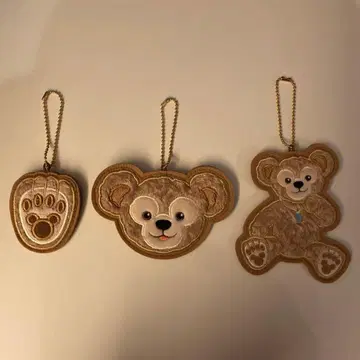 디즈니씨/더피/와펜/키링/배지 세트