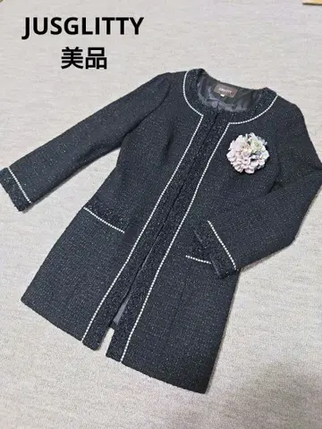 저스길리티 JUSGLITTY 트위드 라메 자켓 졸업식 세레모니