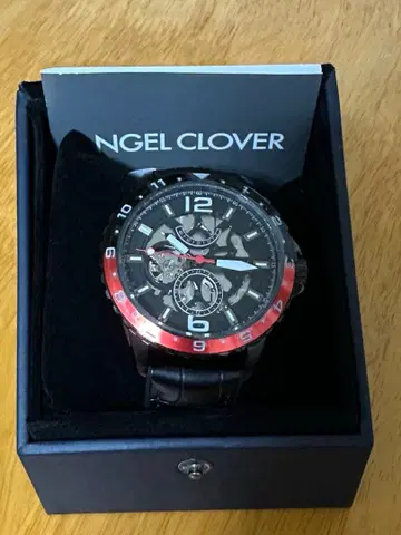 엔젤 클로버 손목시계 세미 스켈레톤 TCA45BBK-BKN