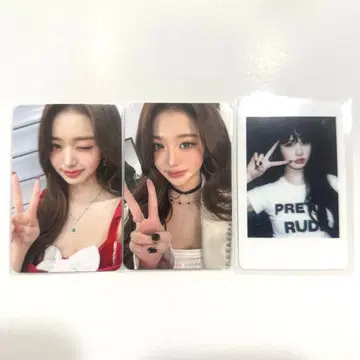 IVE SECRET 원영 withmuu 럭키 드로우 포토카드 3장 세트