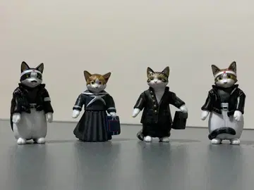 얕보지마 고양이 피규어 컬렉션 캡슐 토이 가챠 4종 컴프 중고