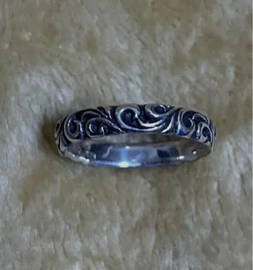 SAAD 925 스털링 실버 소용돌이 무늬 반지