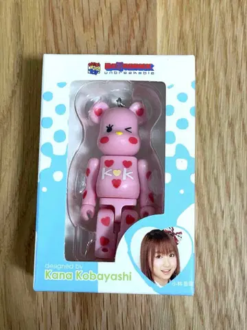 BE@RBRICK 100% 핑크/AKB48 베어브릭 스트랩 고바야시 카나