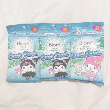 산리오 비오레 쿠로미 마이멜로디 보송보송 파우더 시트 아이스 민트