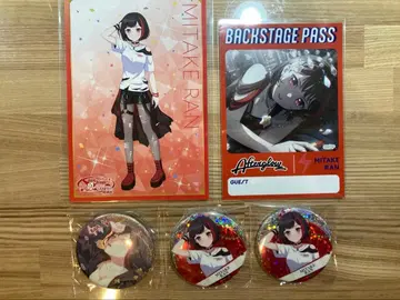 뱅드림 미타케 란 캔뱃지 엽서 브로마이드