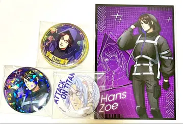 진격의 거인 한지 캔뱃지 엽서 사이버 펑크