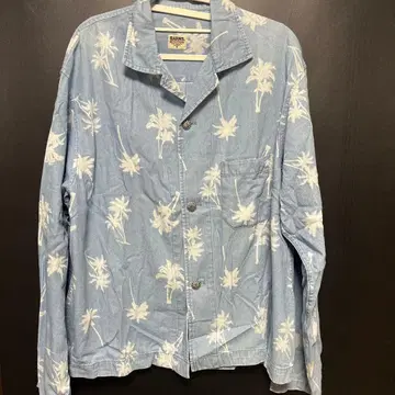 BARNS OUTFITTERS 야자수 패턴 셔츠 M 사이즈