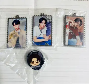 ENHYPEN 로손 복권 아크릴 우표풍 체인 선우 정원 니키