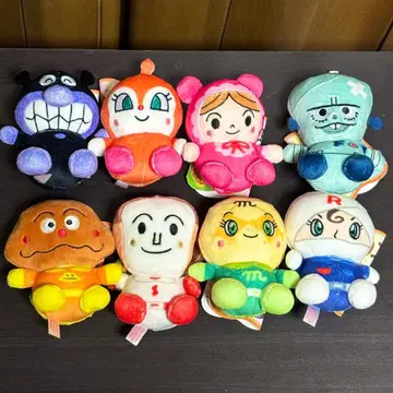 [ 새상품 8종 ] 호빵맨 모찌후와 마쉬멜로우 마스코트 봉제 인형 유아용
