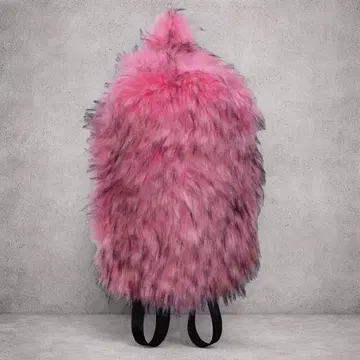 Dekayed 퍼 백팩 y2k 그런지 opium 핑크