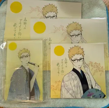 하이큐!! x 하기노츠키 츠키시마 케이 아크릴 스탠드 스티커 엽서