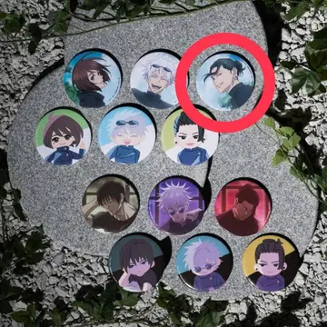 SEGA 럭키 쿠지 주술회전 군청 낙일 G상 캔뱃지 게토 스구루