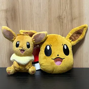 이브이 봉제 인형 마스코트 패스 케이스 세트