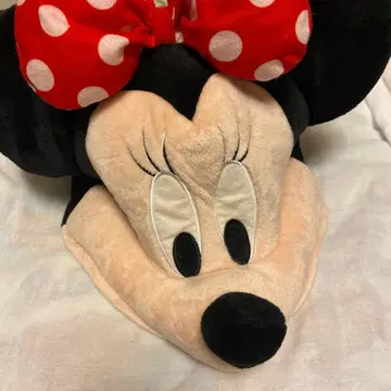 미니 마우스 팬캡 빨간색 도트 리본 포함 미니 모자