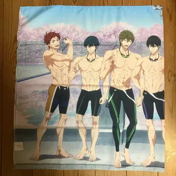 Free! 수영부 천 포스터 100cm x 100cm