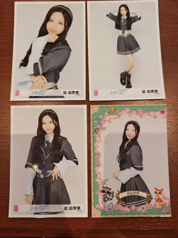 AKB48 츠이유메미 나고리사쿠라 회장 한정판 랜덤 브로마이드 4장 세트