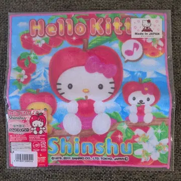 헬로키티 지역 한정판 미니 타월 사과 사과 페어리