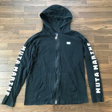 무타 마린 지퍼 후드티 사이즈 5 네이비