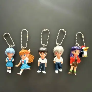 신세기 에반게리온 컬렉터즈 스윙 전 5종 세트 키링