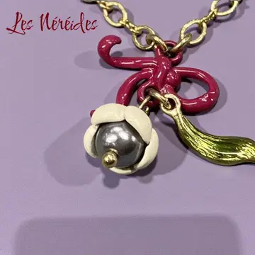 Les Nereides 레네레이드 스즈란 모티브 목걸이 레트로