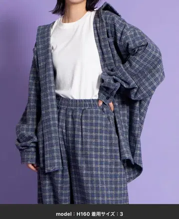 [ PUNYUS ] 체크 빅 셔츠