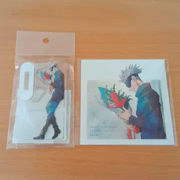 주술회전 고죠 사토루 BIRTHDAY2020 아크릴 스탠드 재박리 스티커