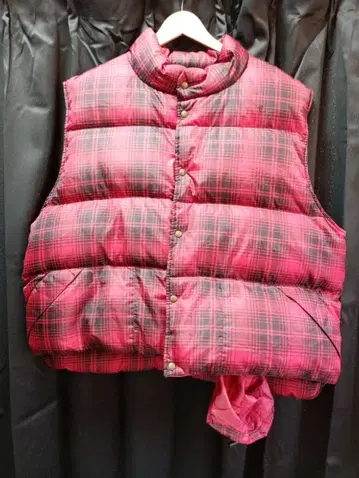 L.L.Bean 다운 베스트 XXL 빨검 체크