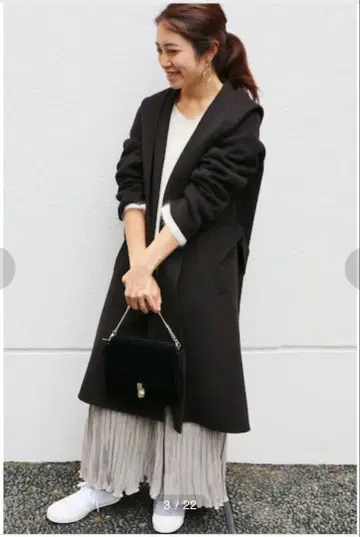 IENA 해밀턴 라무 W 페이스 후드 코트