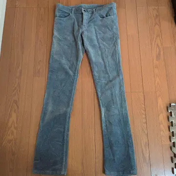 SHELLAC 그레이 스트레이트 레그 팬츠