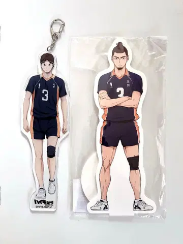 하이큐 아즈마네 아사히 아크릴 키링 & 타쿠스타 2세트