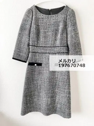 미인백화 x LAISSE PASSE 믹스 트위드 원피스 36