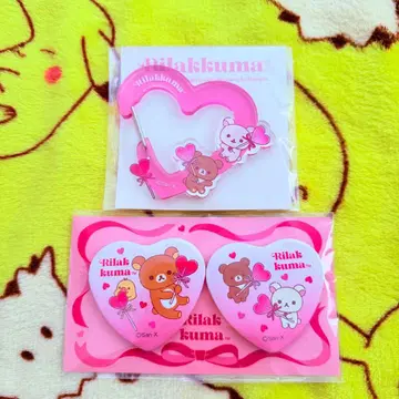 리락쿠마 코리락쿠마 차이로이코구마 키이로이토리 하트 테마 세트