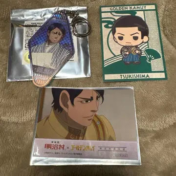 골든 카무이 코이토 츠키시마 아크릴 키링 스티커 카드 메이지촌
