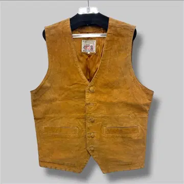 [ 레어 사이즈 ] TURKY BEAR 돈피 가죽 베스트 아메카지 바이커