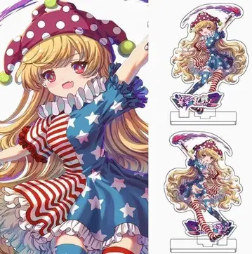 동방 프로젝트 아크릴 스탠드 리버서블 인쇄 보로 그림 크라운 피스