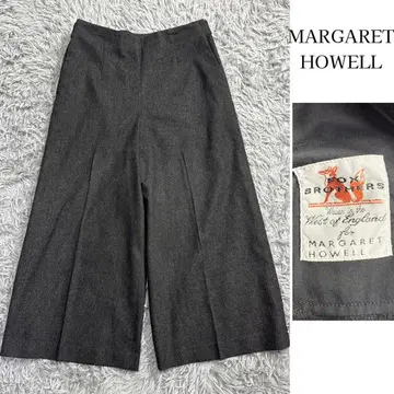 하자품 마가렛호웰 FOXBOTHERS 울 와이드 팬츠 그레이 M