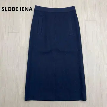 SLOBE IENA 울리쉬 플라넬 사이드 포켓 스커트